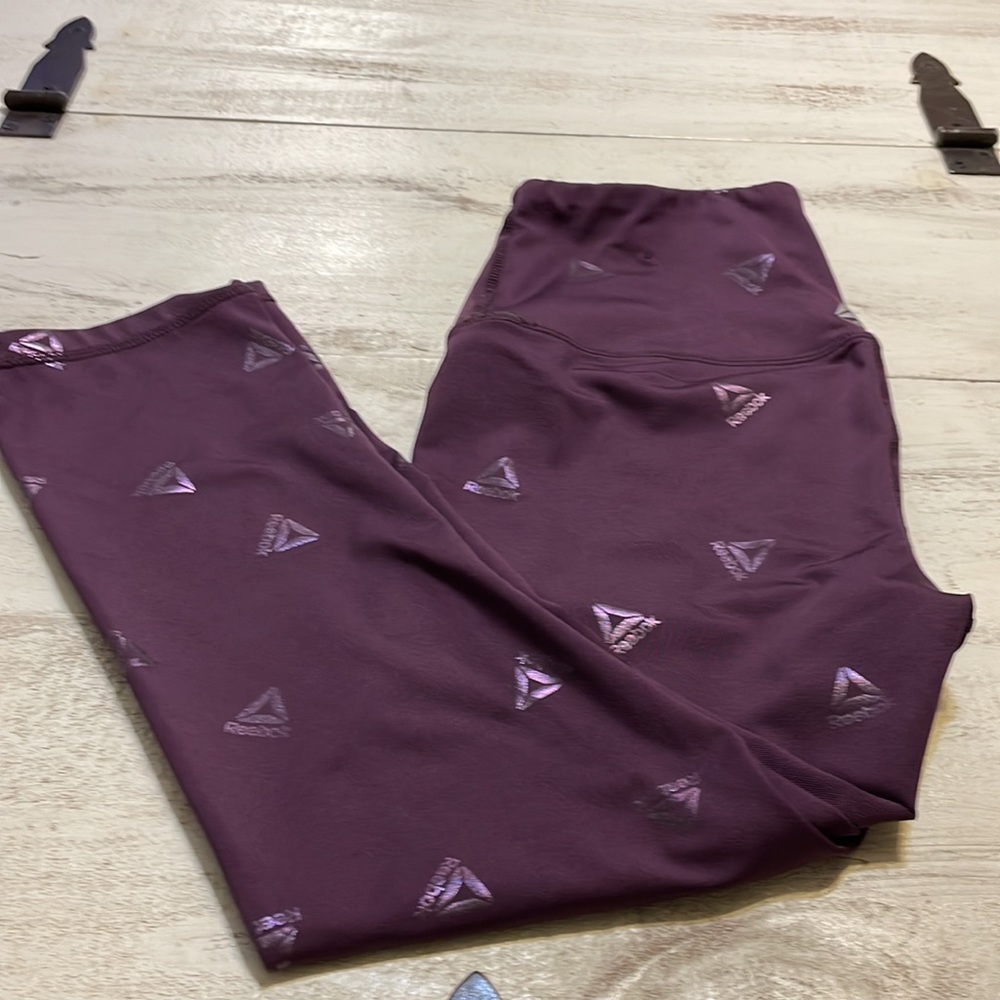 REEBOK purple exercise pants, size XS.